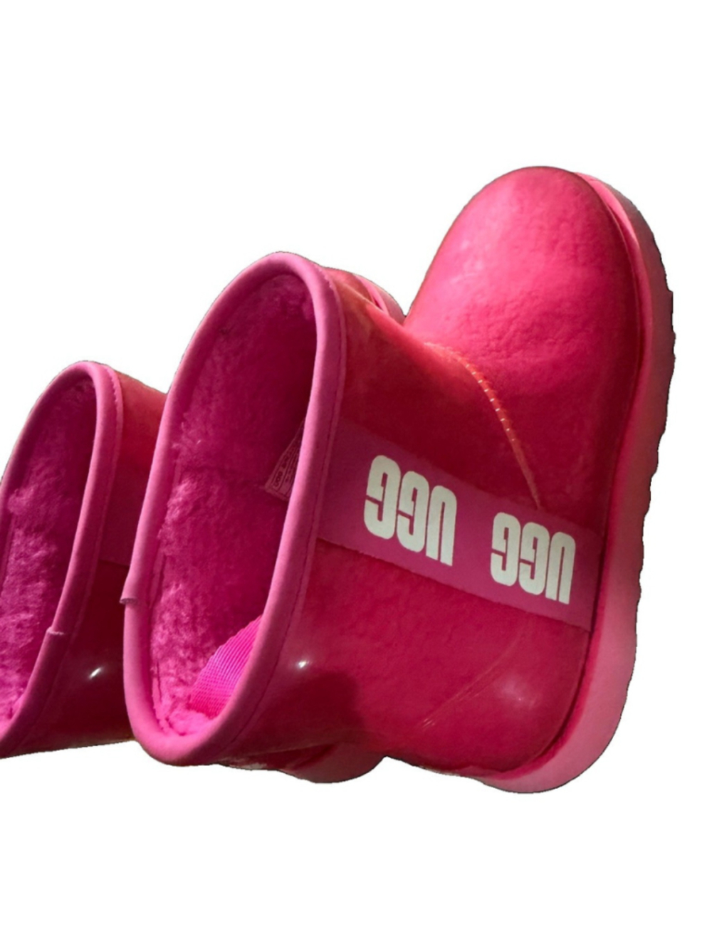 Ugg Classic Clear Mini Winter Snow Rain Boots Size 9 Pink - Picture 3 of 16